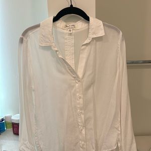 Cloth and stone white button up